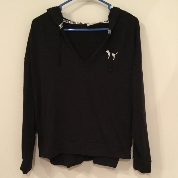 PINK Victoria's Secret Tops - PINK Low Cut Neck Hoodie